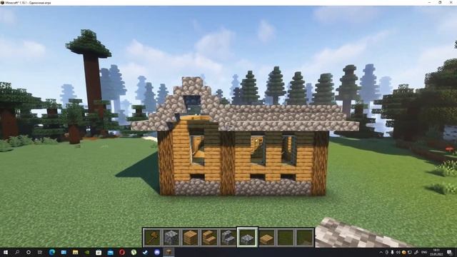 #13 серия. Строительство самого простого дома по выживанию смотреть онлайн