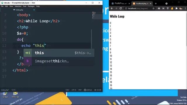 PHP Do While loop in Bangla | PHP Tutorial For Beginners | (part 16) смотреть онлайн