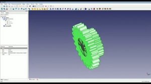 Создаем трехмерную модель сдвоенной шестерни в FreeCAD