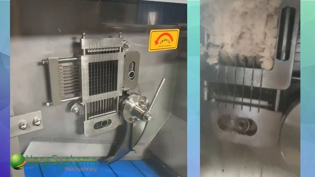 Машина Vega Meat Dicer 550 нарезка вареного филе курицы варенной грудки на кубики шпигорезкой