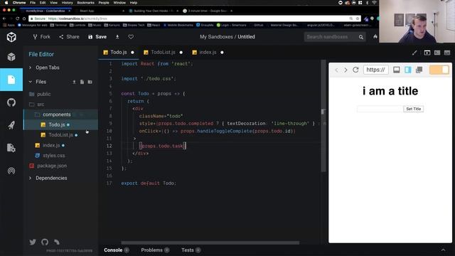 Introducing React Hooks! смотреть онлайн