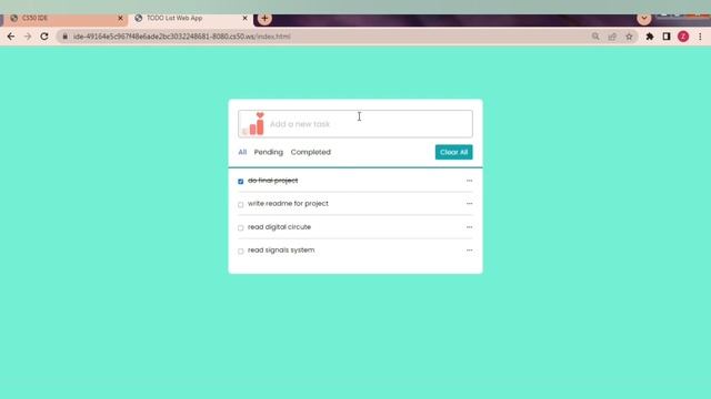 cs50 final project : todo list in java script смотреть онлайн
