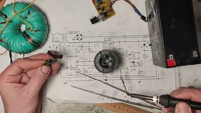 Как подключить китайский  V A метр к зарядному на тиристоре. Очень подробно.
