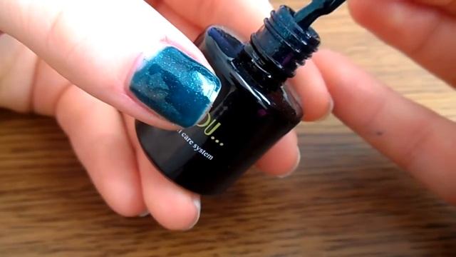 Гель лак Зеленый Темный, с шиммером FOR YOU № 442 смотреть онлайн