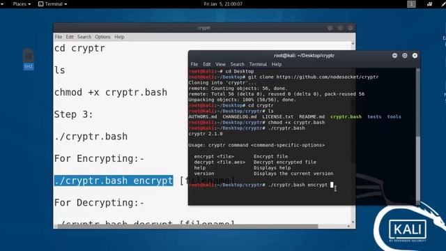Cryptr - Encrypt or Decrypt Any File on Kali Linux 2017.3 смотреть онлайн