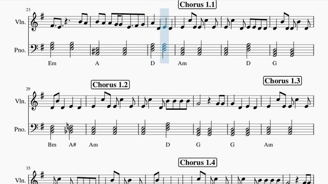 Cuco - Piel Canela - Violin sheet music смотреть онлайн