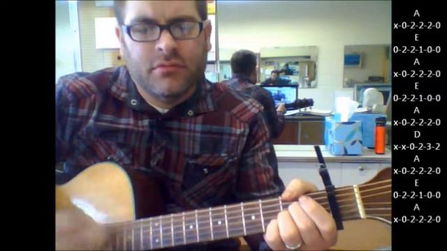 How to play "I Walk The Line" by Johnny Cash on acoustic guitar смотреть онлайн
