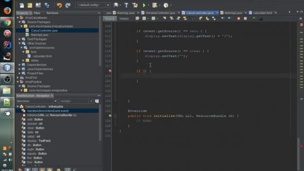 Simple java fx maven Calculator using Netbeans with Scene Builder