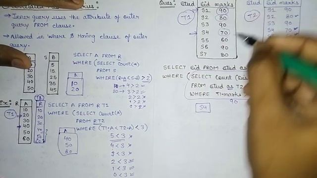 43.2 Nested Queries (Part-2) | Co related Nested Queries | SQL | Database For GATE/NET/PSU смотреть онлайн