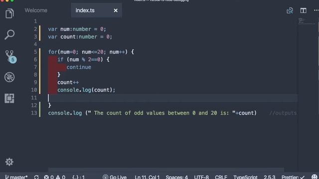 WEB 055 - TypeScript Loops and continue смотреть онлайн