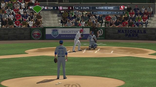 MLB 2K13: Gameplay - Blue Jays vs Nationals смотреть онлайн