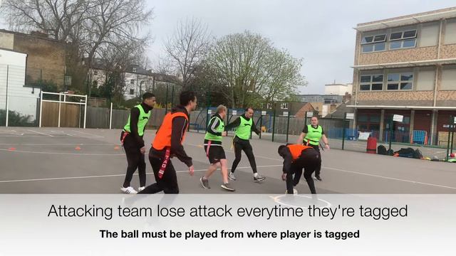How to Play Tag Rugby- Primary School PE смотреть онлайн