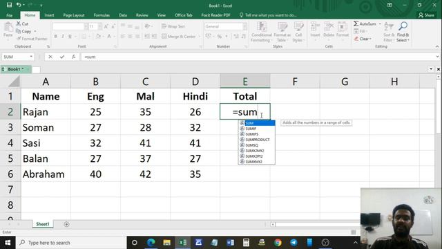 Excel Tutorial (Part 05) - SUM Function (In Malayalam) смотреть онлайн