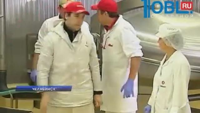 Челябинск. ''Ариант''. Производство сырокопченой колбасы. Август 2014