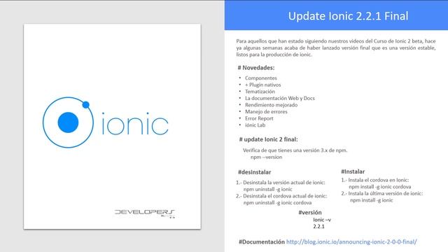 13. Curso Intermedio Ionic 2: Actualización Ionic a la Versión Final Ionic 2 смотреть онлайн