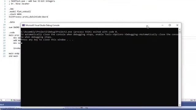 Setting up Visual Studio 2019 for Assembly MASM смотреть онлайн