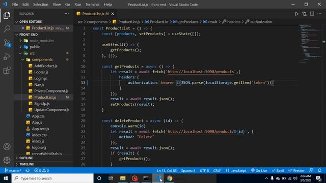 React and node JS project in Hindi #36 Send Auth Token from React js смотреть онлайн