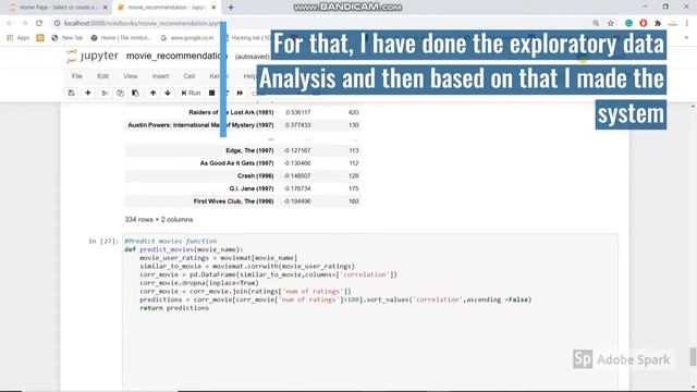 Movie Recommendation System смотреть онлайн