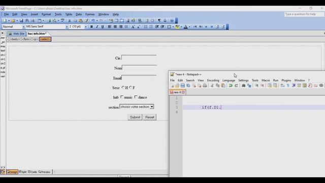 Bac info Tic JavaScript Controle de saisie (Liste) смотреть онлайн