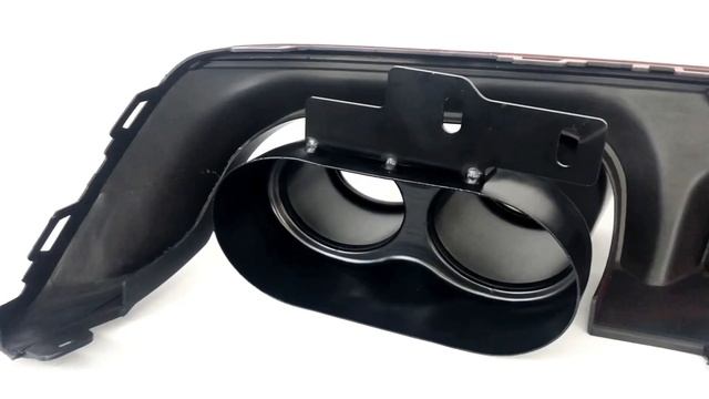 Matte Black Rear Diffuser + Exhaust Tips For Audi A6 C8 S-Line S6 Sport 2019-2023 Di181 смотреть онлайн
