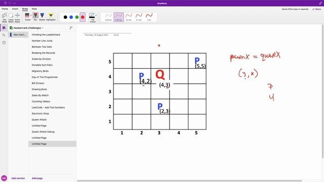 Queen's Attack 2 HackerRank Solution Step by Step смотреть онлайн