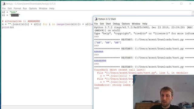 How to Interleave Two Strings of Variable Lengths (Python)? смотреть онлайн