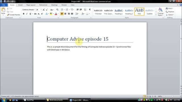 Synchronise files with Briefcase in Windows смотреть онлайн