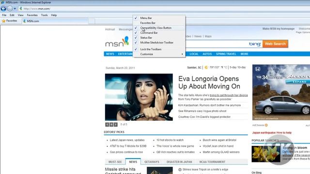Internet Explorer 8 - Hide Toolbars from View смотреть онлайн