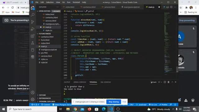 Functions, Class, Object in JavaScript OOP Object Oriented Programming смотреть онлайн
