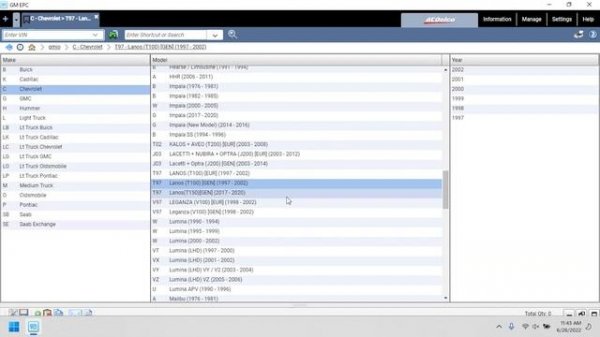 GENERAL MOTORS GMIO EPC 2022.05