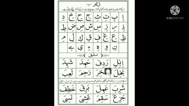 How to read Noorani Qa'ida with tajweed | lesson 3-harakaath(zer) | English explanation смотреть онлайн