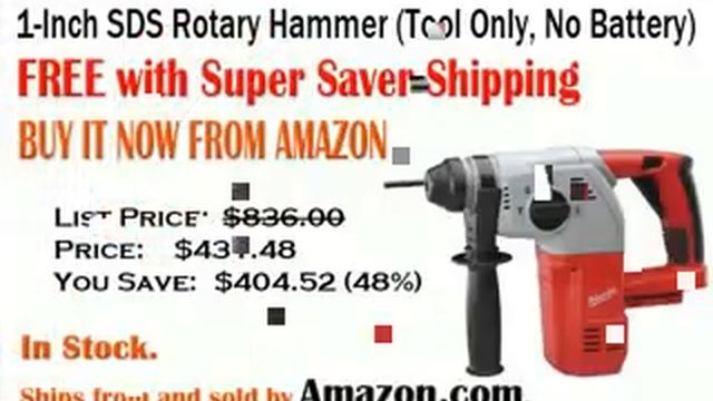 Bare-Tool Milwaukee 0756-20 V28 28-Volt 1-Inch SDS Rotary Hammer " Best Buy смотреть онлайн