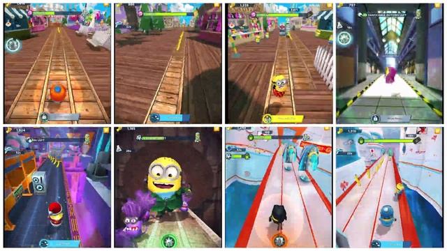 Minion Rush Santa VA Snowboarder VS Frankenstein VS Viking Vs Chinese Fu VS Ninja Vs Airline Bob смотреть онлайн