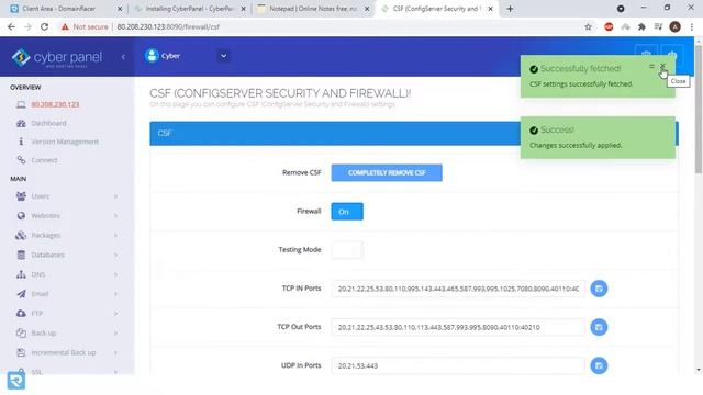 Secure CyberPanel with CSF [2/5] (ConfigServer Security & Firewall) смотреть онлайн