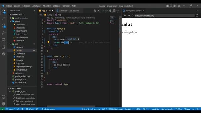 React JS Formation complète (Épisode 5 : Les props) смотреть онлайн