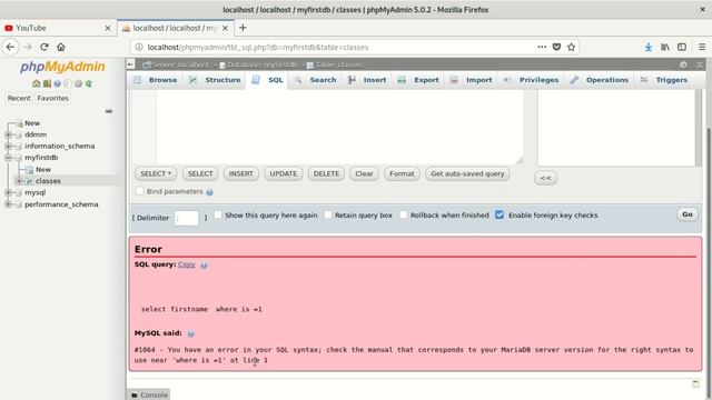 #1064 you have an error in your sql syntax check the manual that corresponds to your mariadb смотреть онлайн