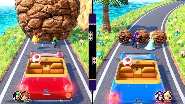 Mario Party Superstars - 2-vs-2 Minigames - Luigi & Daisy vs Waluigi & Rosalina | MarioGamers смотреть онлайн
