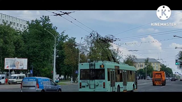 "Подарки" из 2-го троллейбусного парка. Троллейбусы БКМ-321 и БКМ-333 № 56** смотреть онлайн