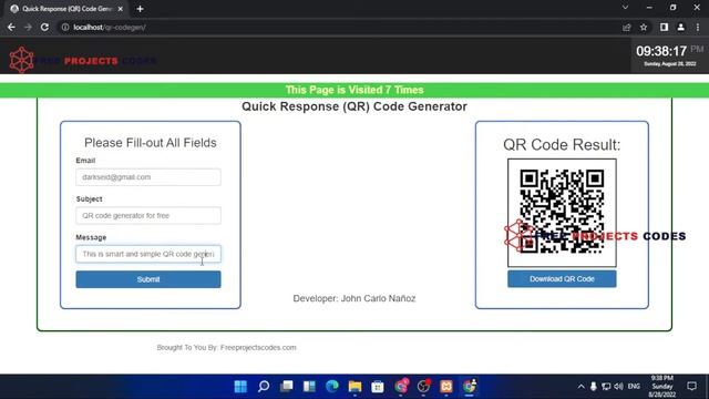 QR code generator in PHP with source code | with downloadable image смотреть онлайн