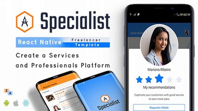 Specialist - React Native Freelancer App Template | Codecanyon Scripts and Snippets смотреть онлайн