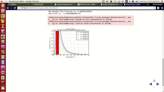 Scientific Programming Using Python : 030 : Scientific Constants and Integrating Functions Part-2 смотреть онлайн