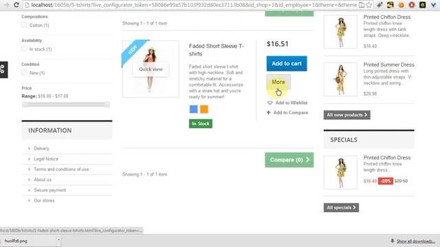 PrestaShop default bootstrap theme 3 columns overview смотреть онлайн