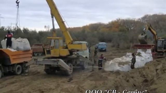 Укрепление береговой линии геконтейнерами ГЕОБЭГ смотреть онлайн