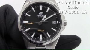 Обзор.  Мужские наручные часы Casio Edifice EFV-100D-1A