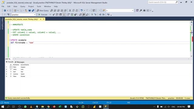 SQL for Freshers 4: How to Update table in SQL? смотреть онлайн