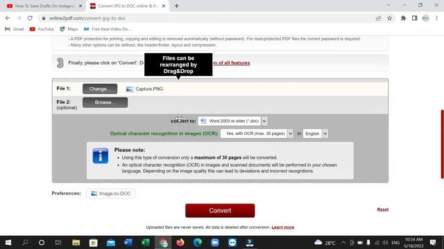 How To Convert JPG tp DOC File in Laptop смотреть онлайн