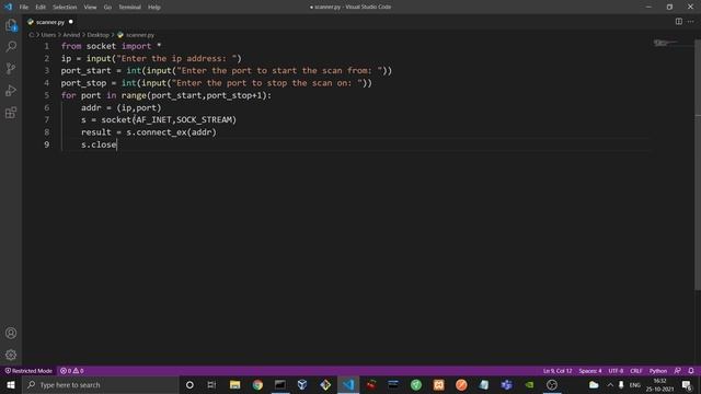 Creating A TCP Port Scanner Using Python | Part (1/2) смотреть онлайн