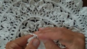 Как вязать  круглую скатерть. Салфетка крючком.