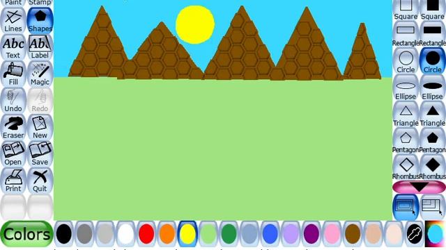 Tux Paint Tutorial- how to make scenery in Tux Paint смотреть онлайн