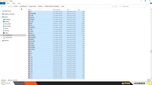 การติดตั้ง Fonts CAD смотреть онлайн